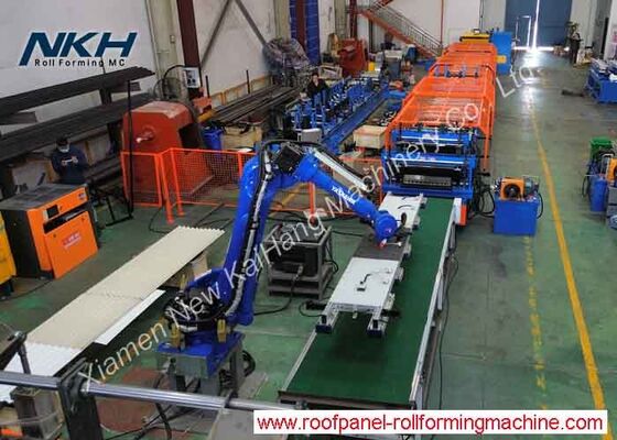 Dual Layer Roll Forming Machine with Robot Palletizing Shutter Door & Corrugated Panel